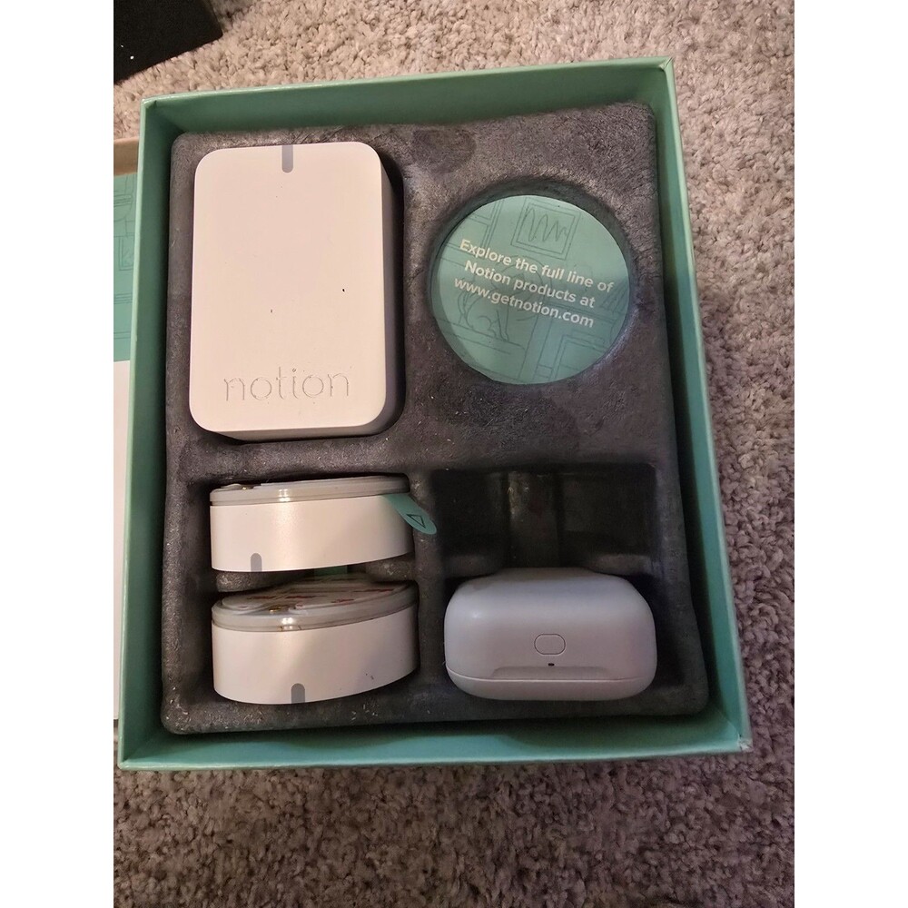 Notion Smart Home Monitoring System Gen 3 Starter Kit 2 Sensors and 1 Bridge